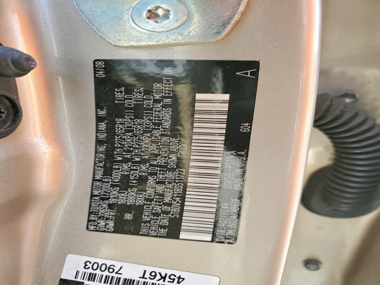 2008 TOYOTA TUNDRA