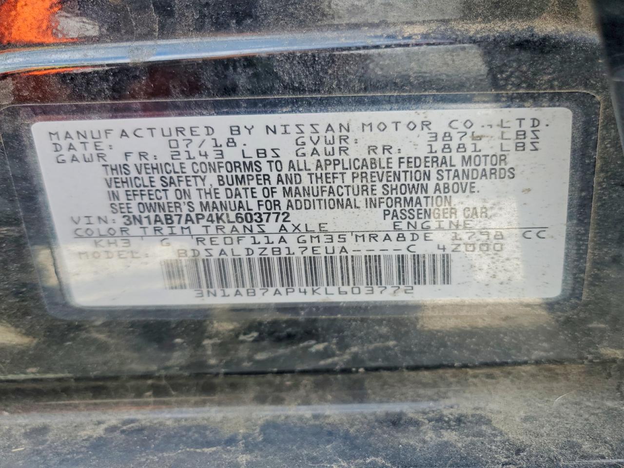 2019 NISSAN SENTRA