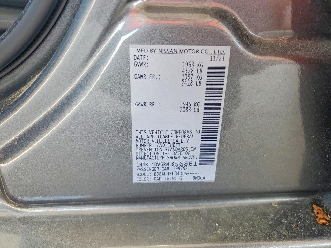 2024 NISSAN ALTIMA