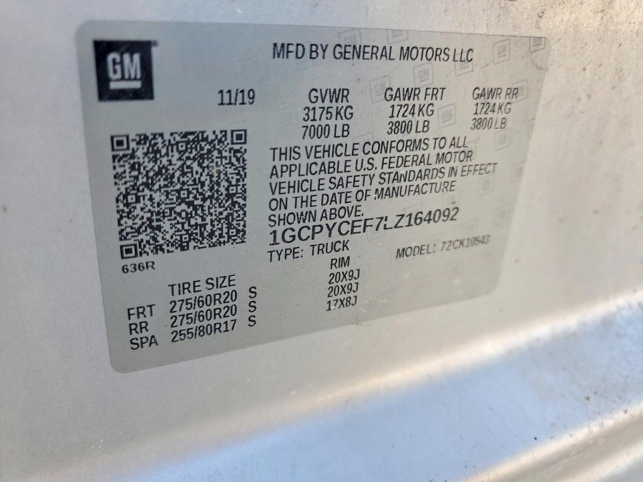 2020 CHEVROLET ALL Models
