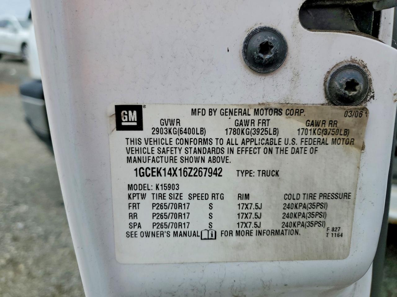 2006 CHEVROLET SILVERADO