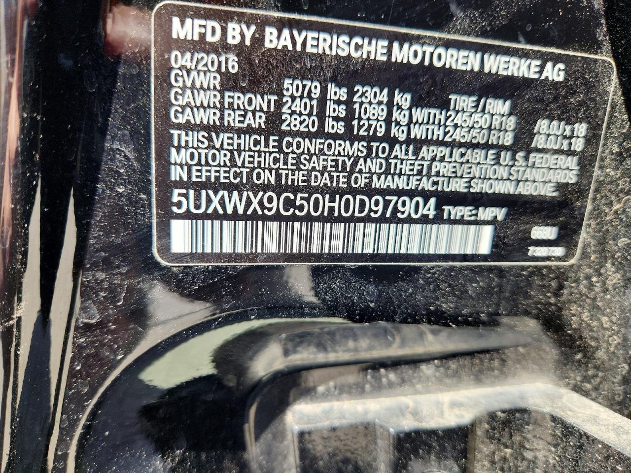 2017 BMW X3