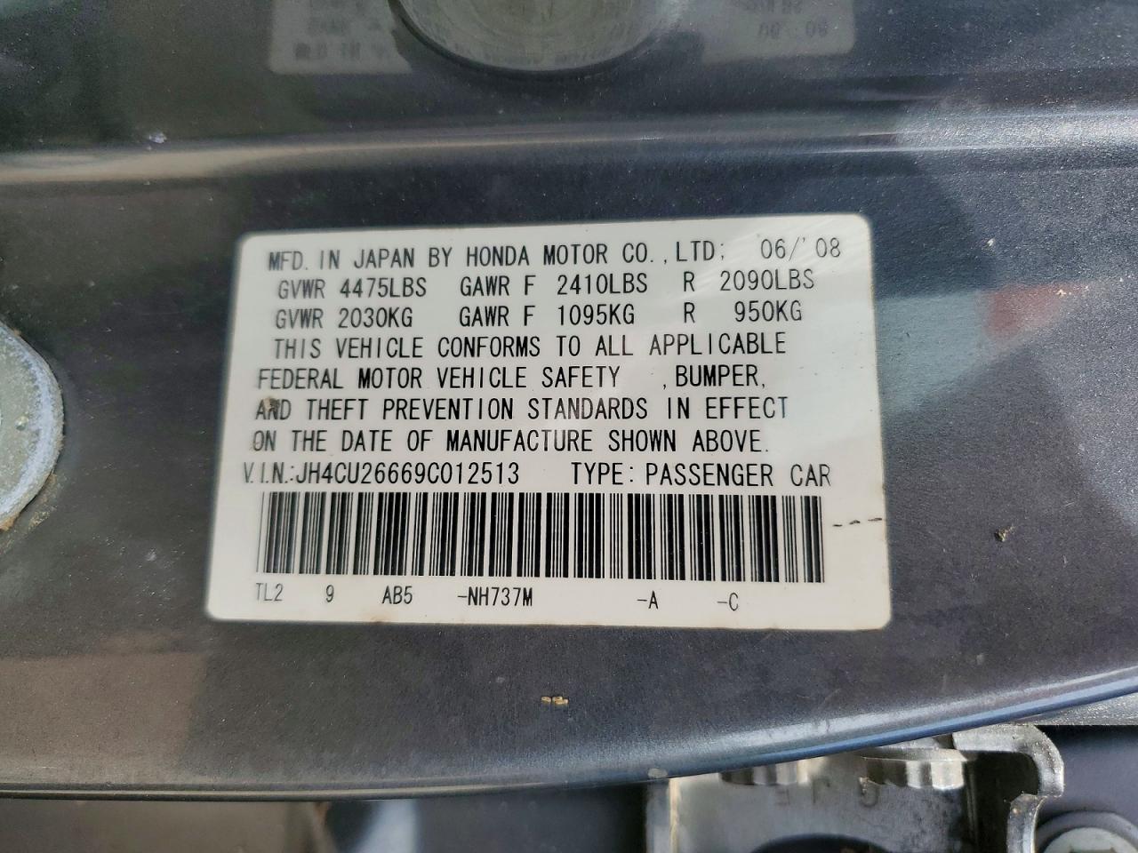 2009 ACURA TSX
