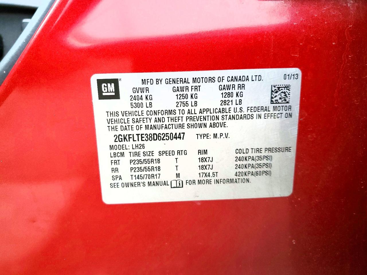 2013 GMC TERRAIN