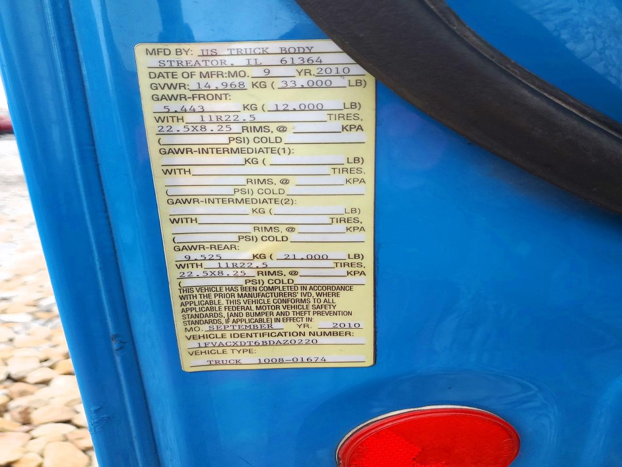 2011 FREIGHTLINER ALL OTHER