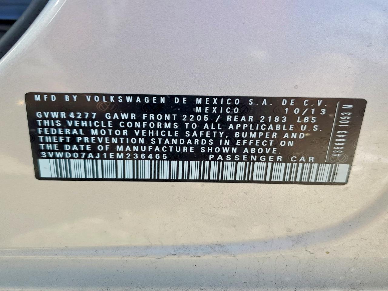 2014 VOLKSWAGEN JETTA