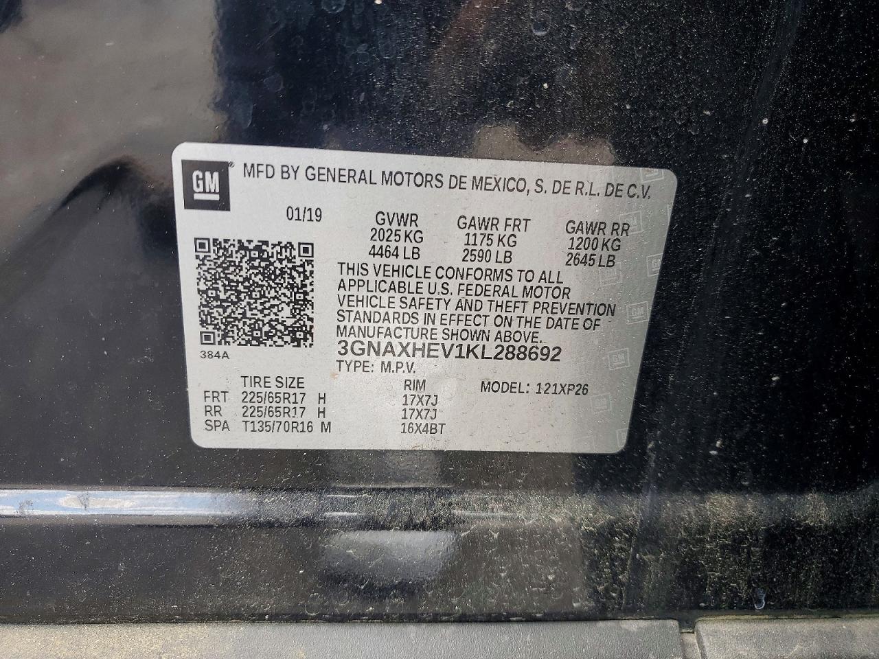 2019 CHEVROLET EQUINOX