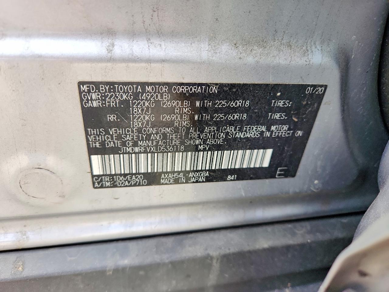 2020 TOYOTA RAV4
