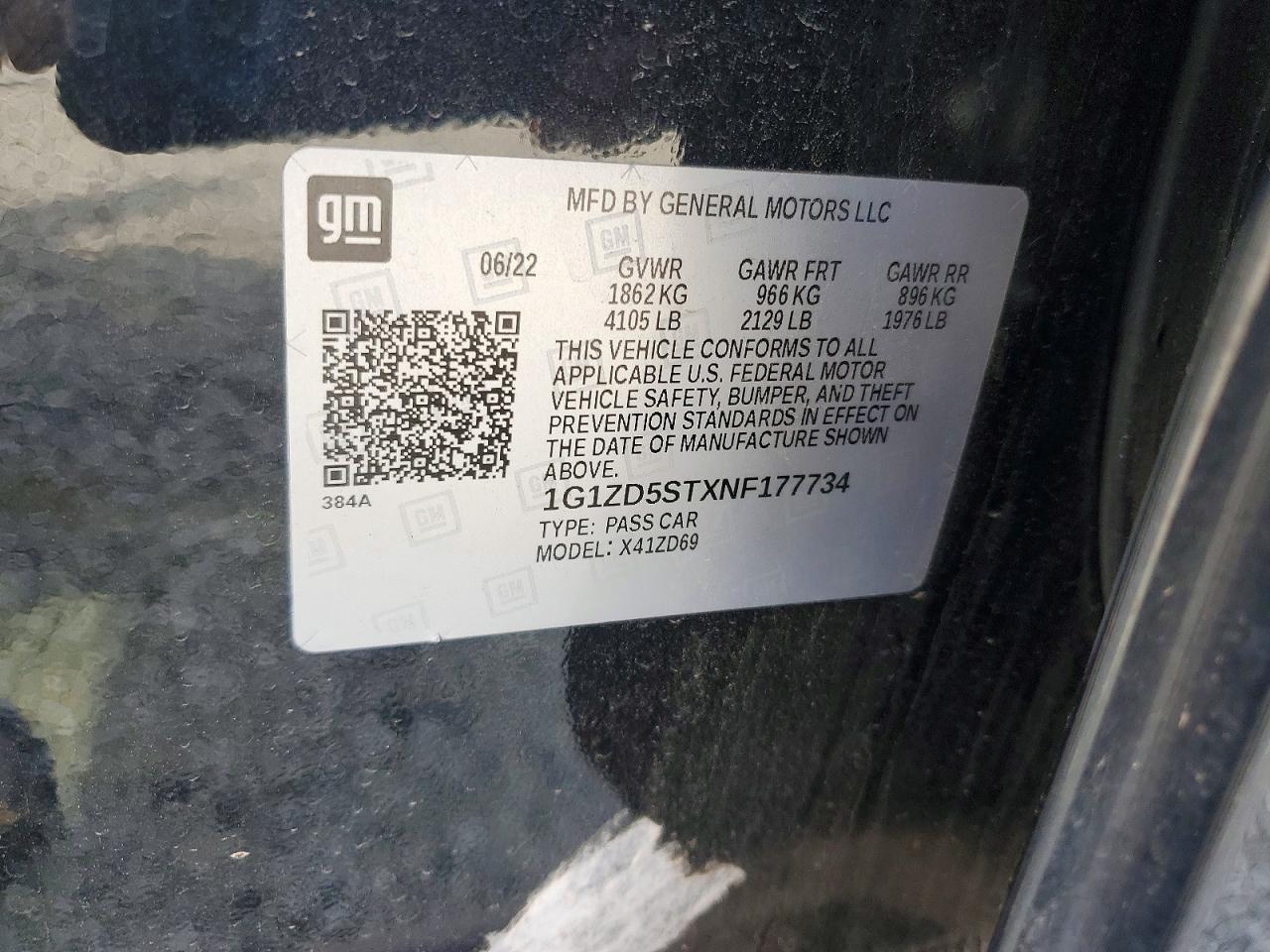 2022 CHEVROLET MALIBU