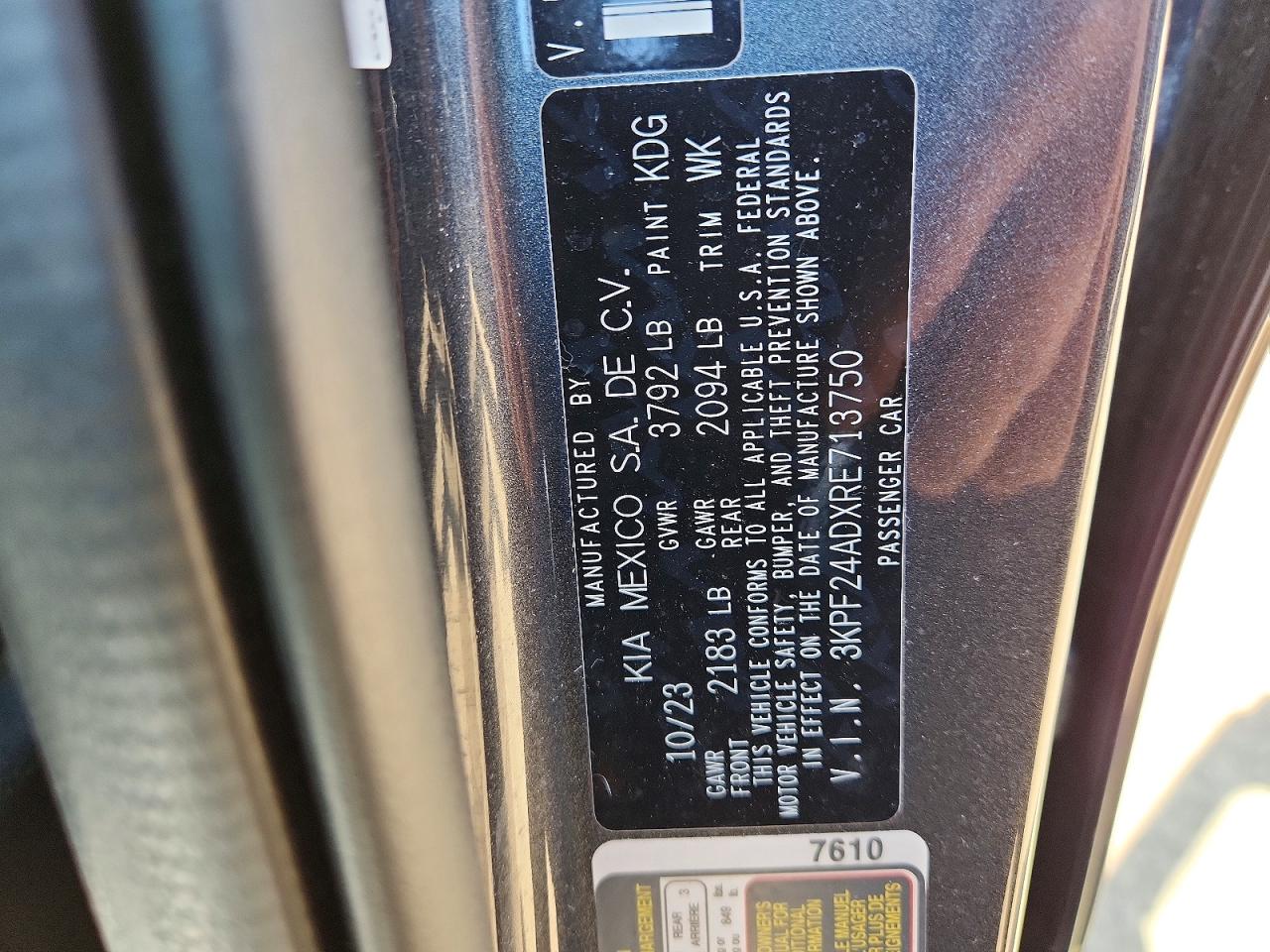 2024 KIA FORTE