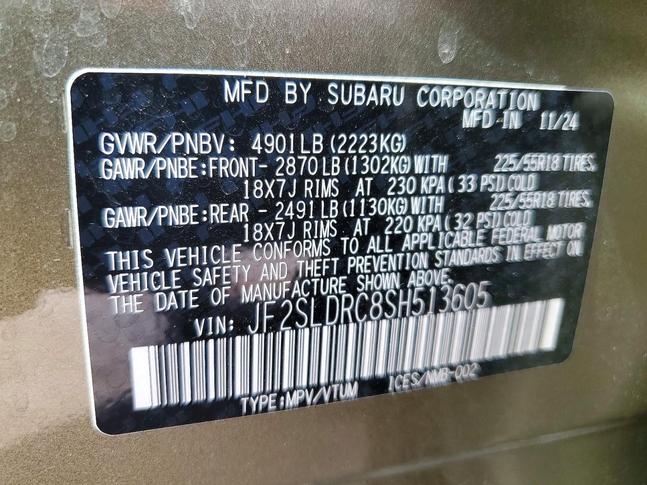 2025 SUBARU FORESTER