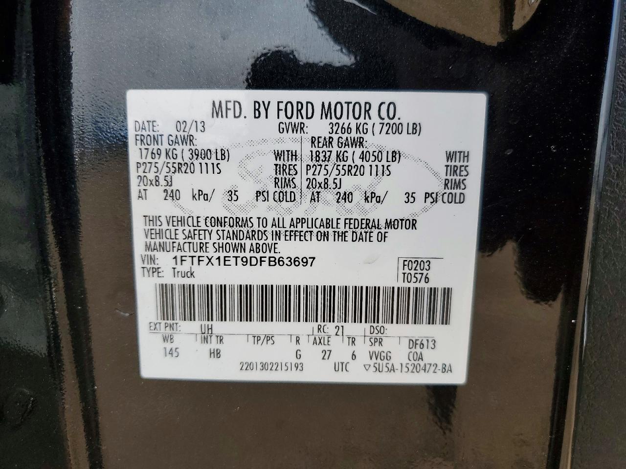 2013 FORD F150