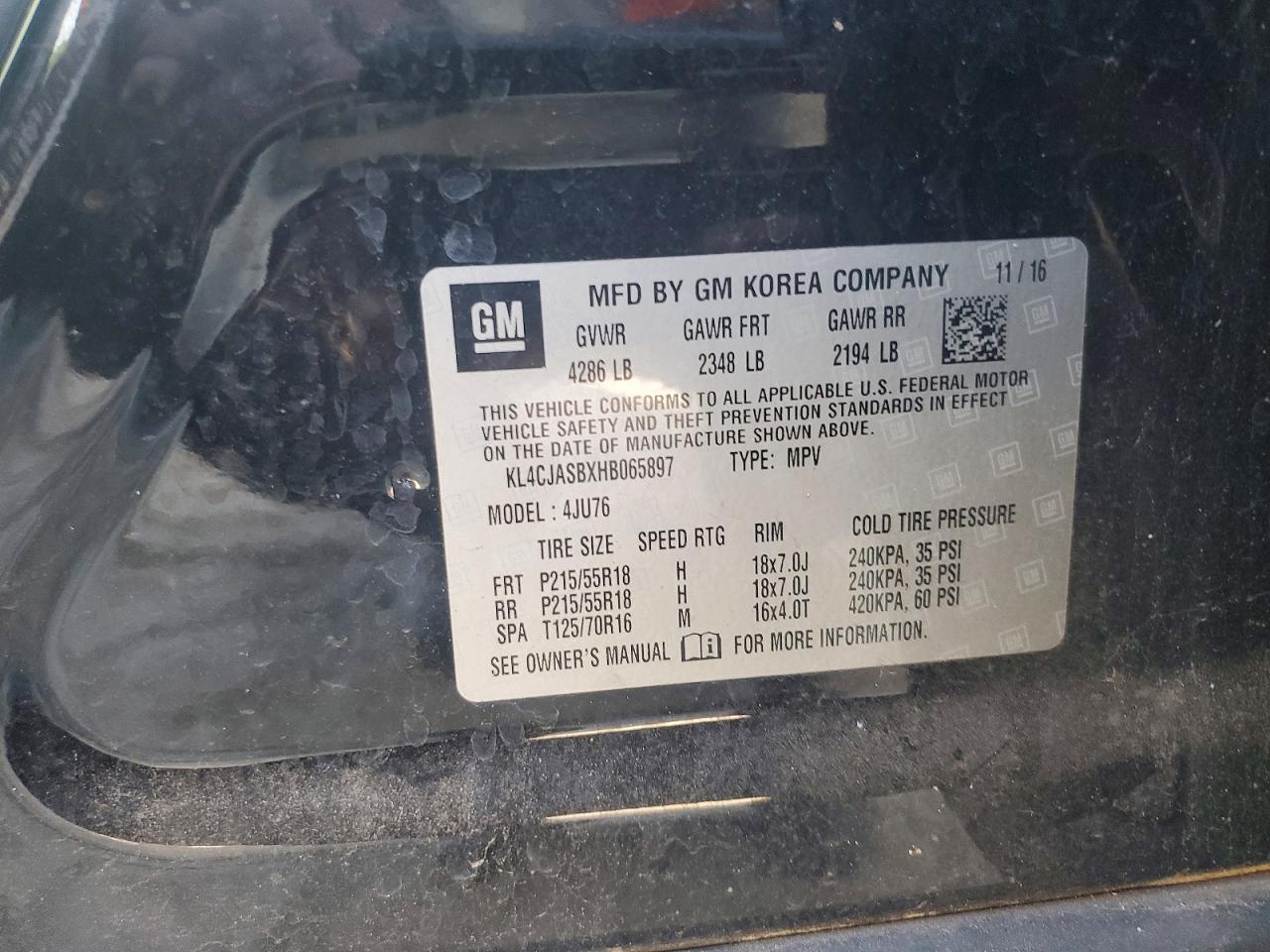 2017 BUICK ENCORE