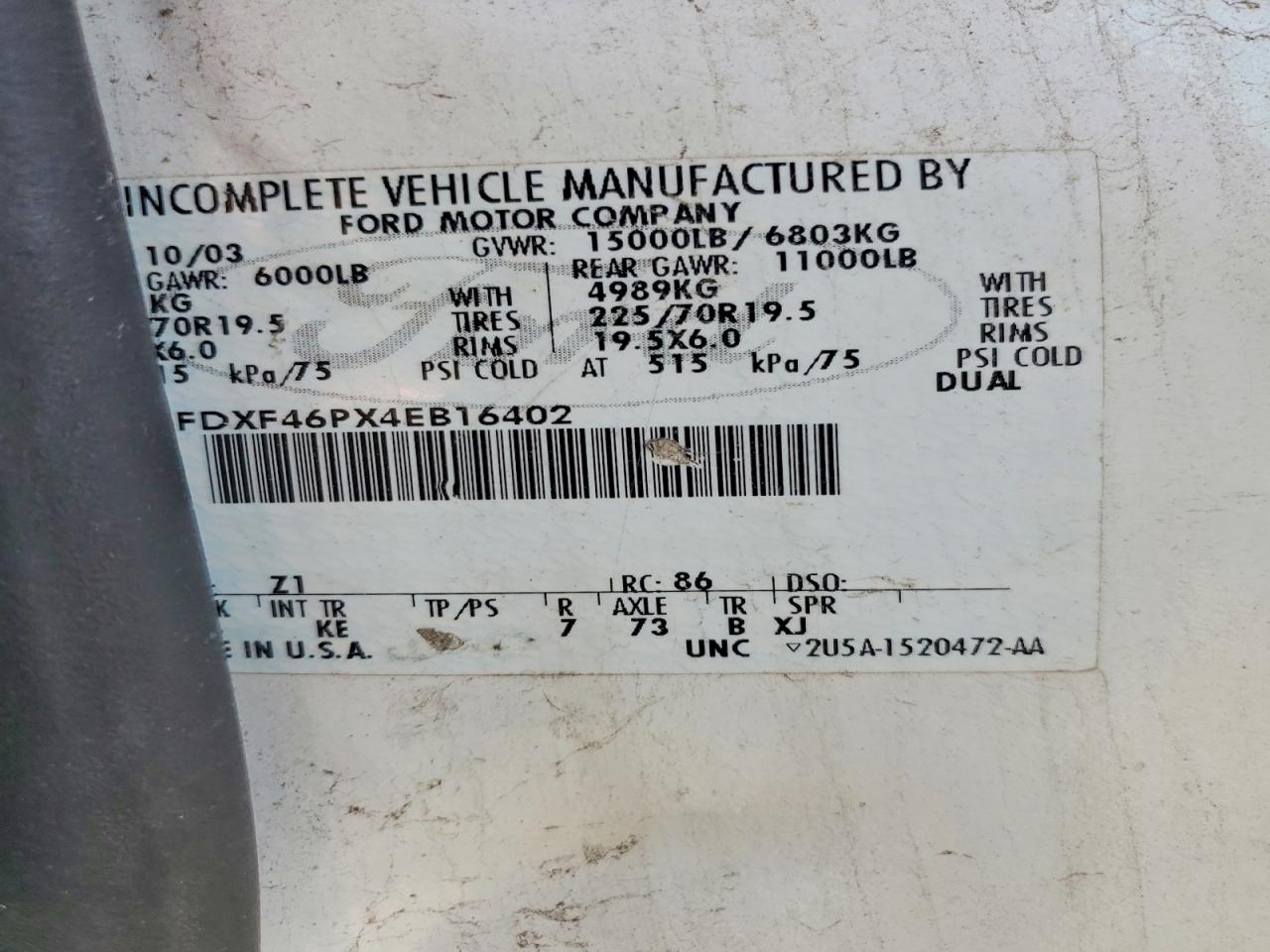 2004 FORD F450