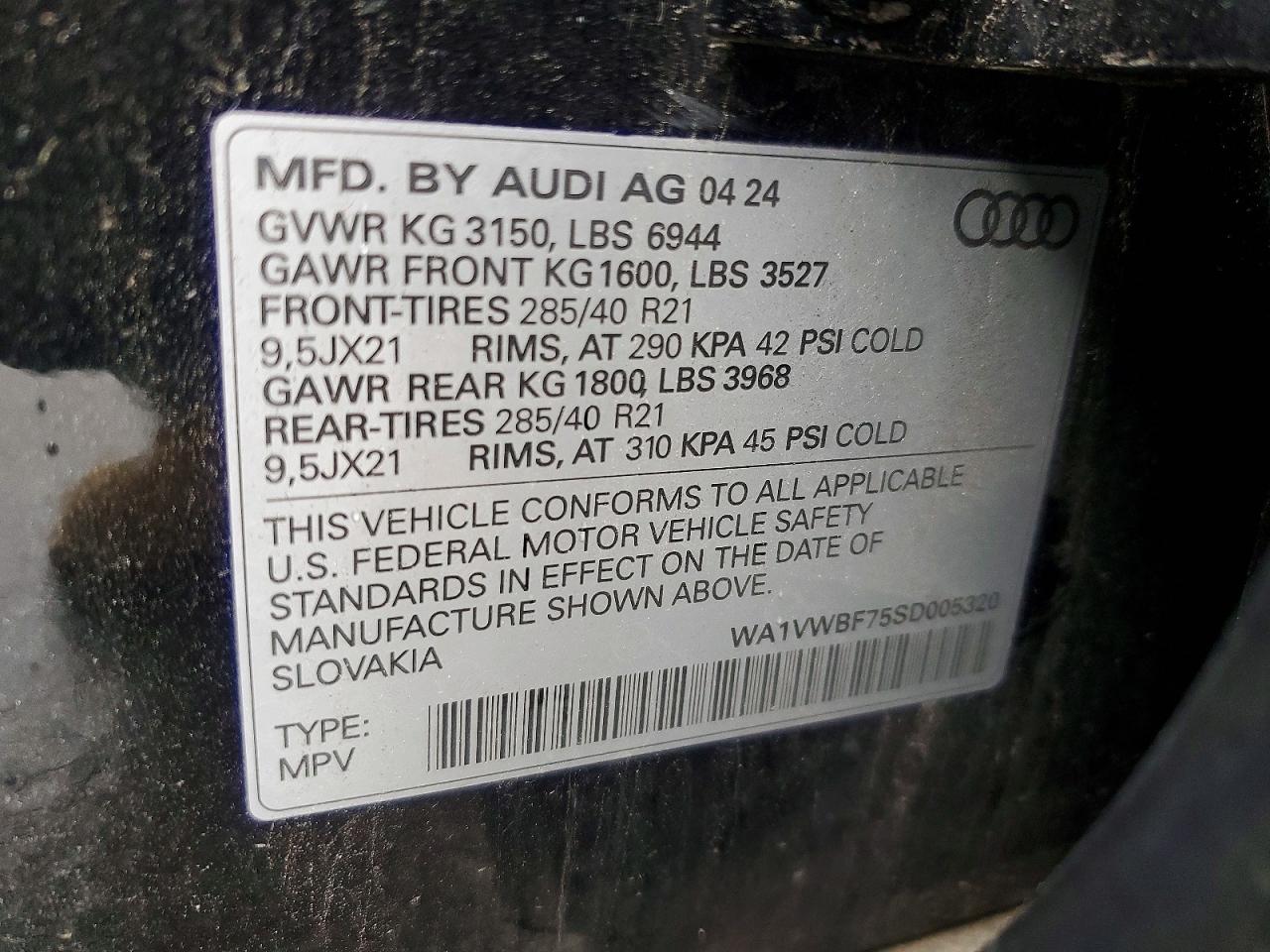2025 AUDI SQ7