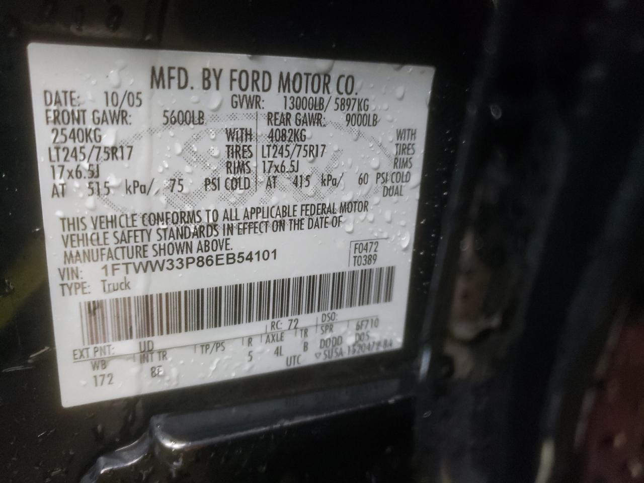 2006 FORD F350