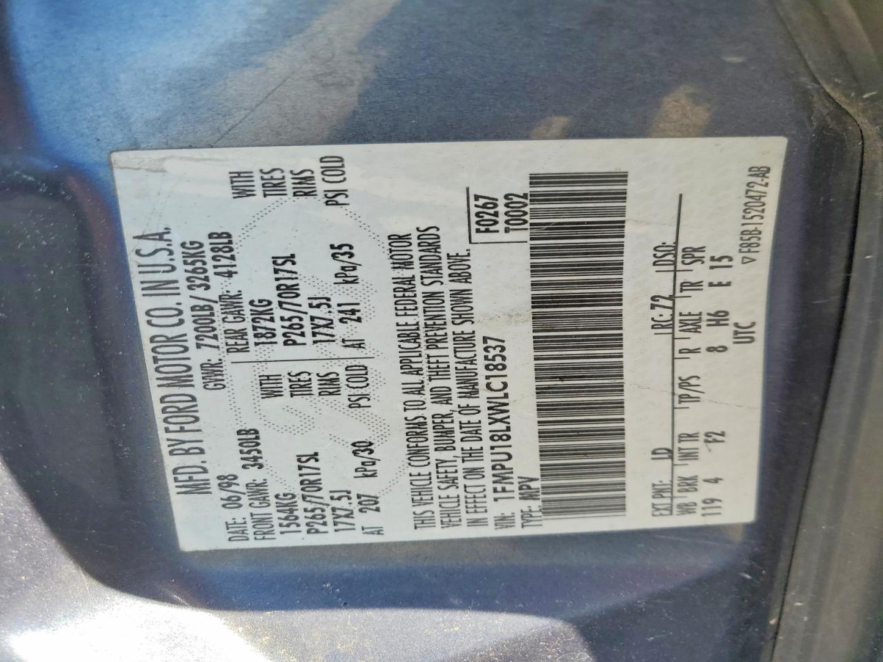 1998 FORD EXPEDITION