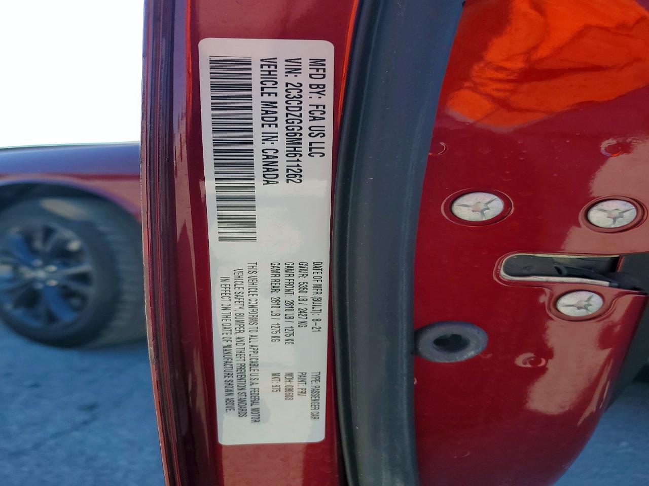 2021 DODGE CHALLENGER