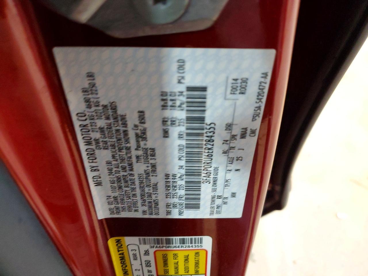2014 FORD FUSION