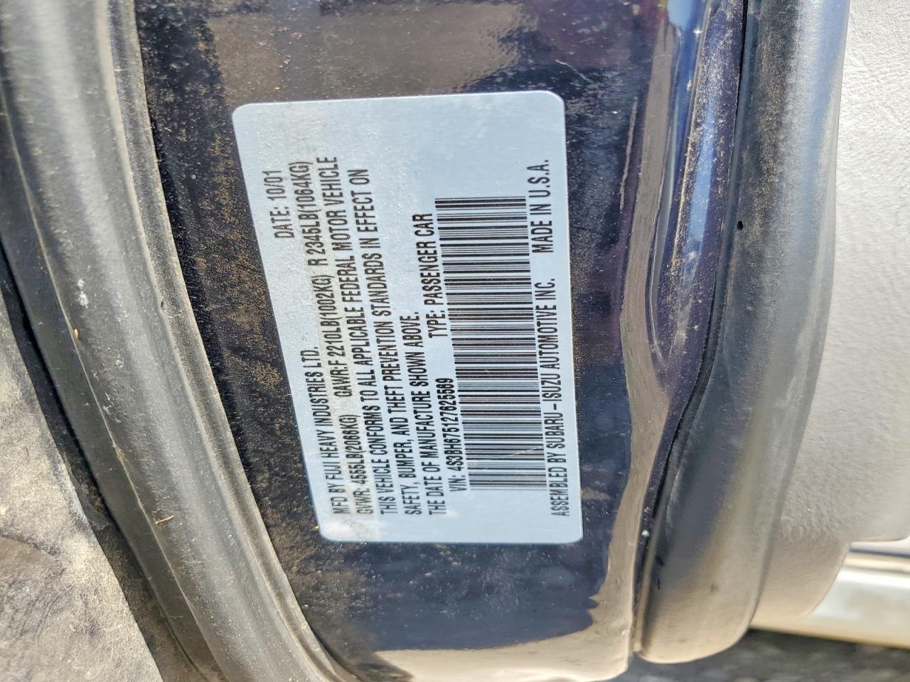 2002 SUBARU LEGACY