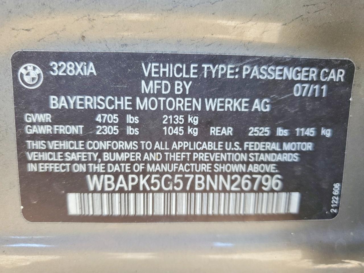 2011 BMW 3 SERIES