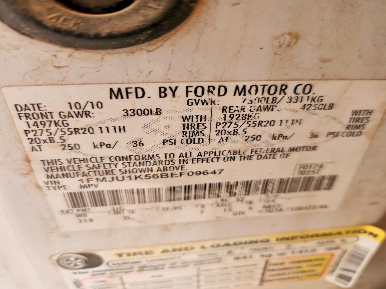 2011 FORD EXPEDITION