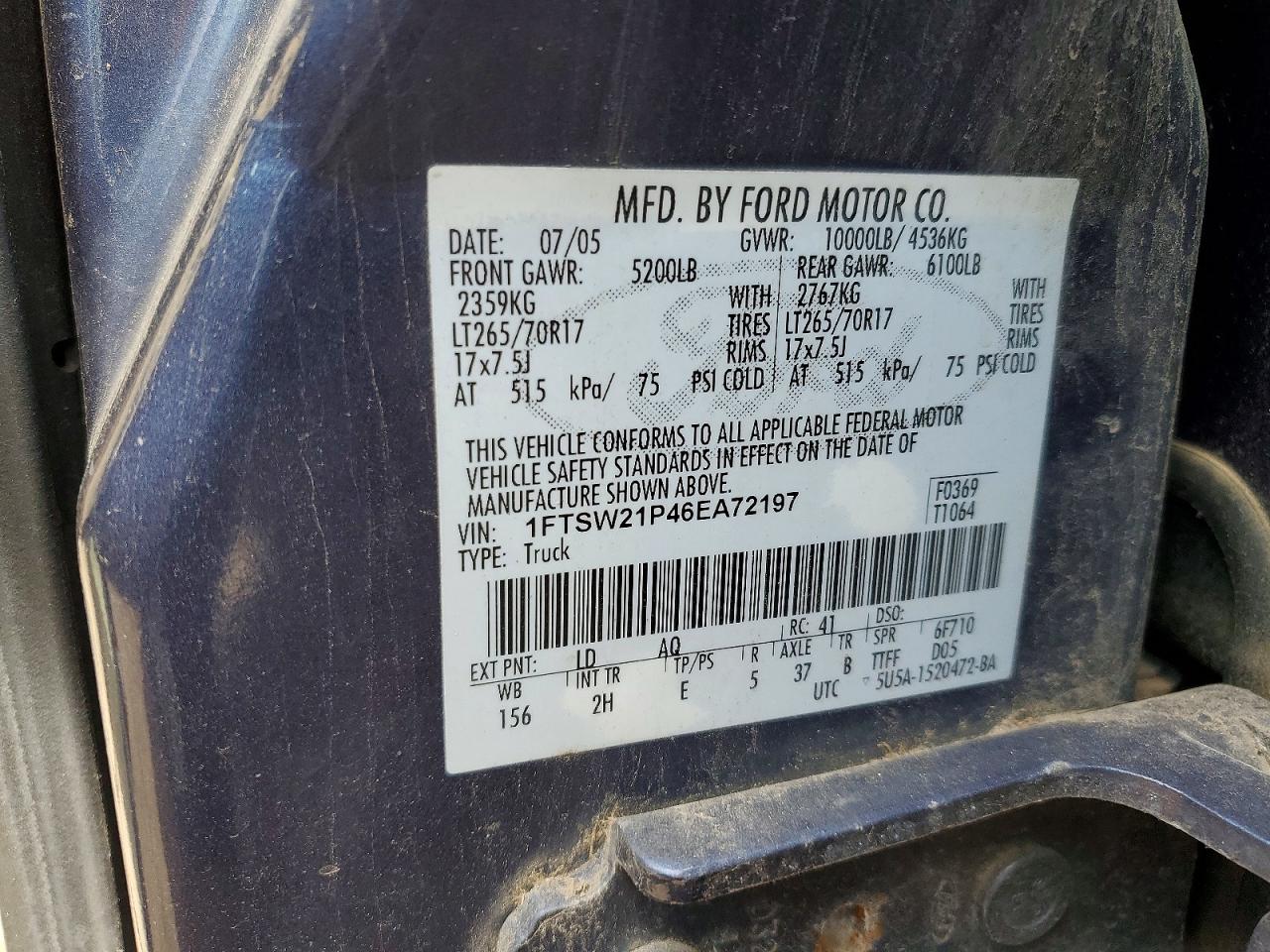 2006 FORD F250