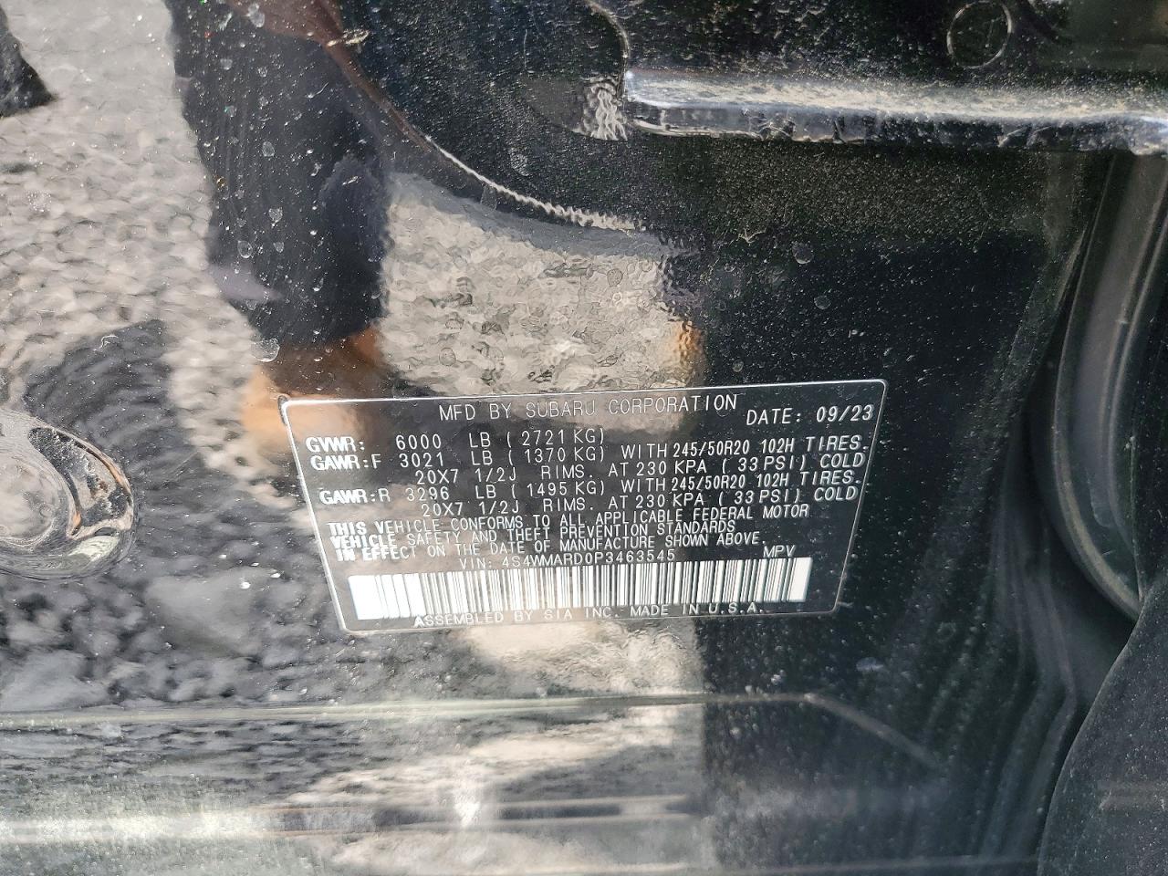 2023 SUBARU ASCENT