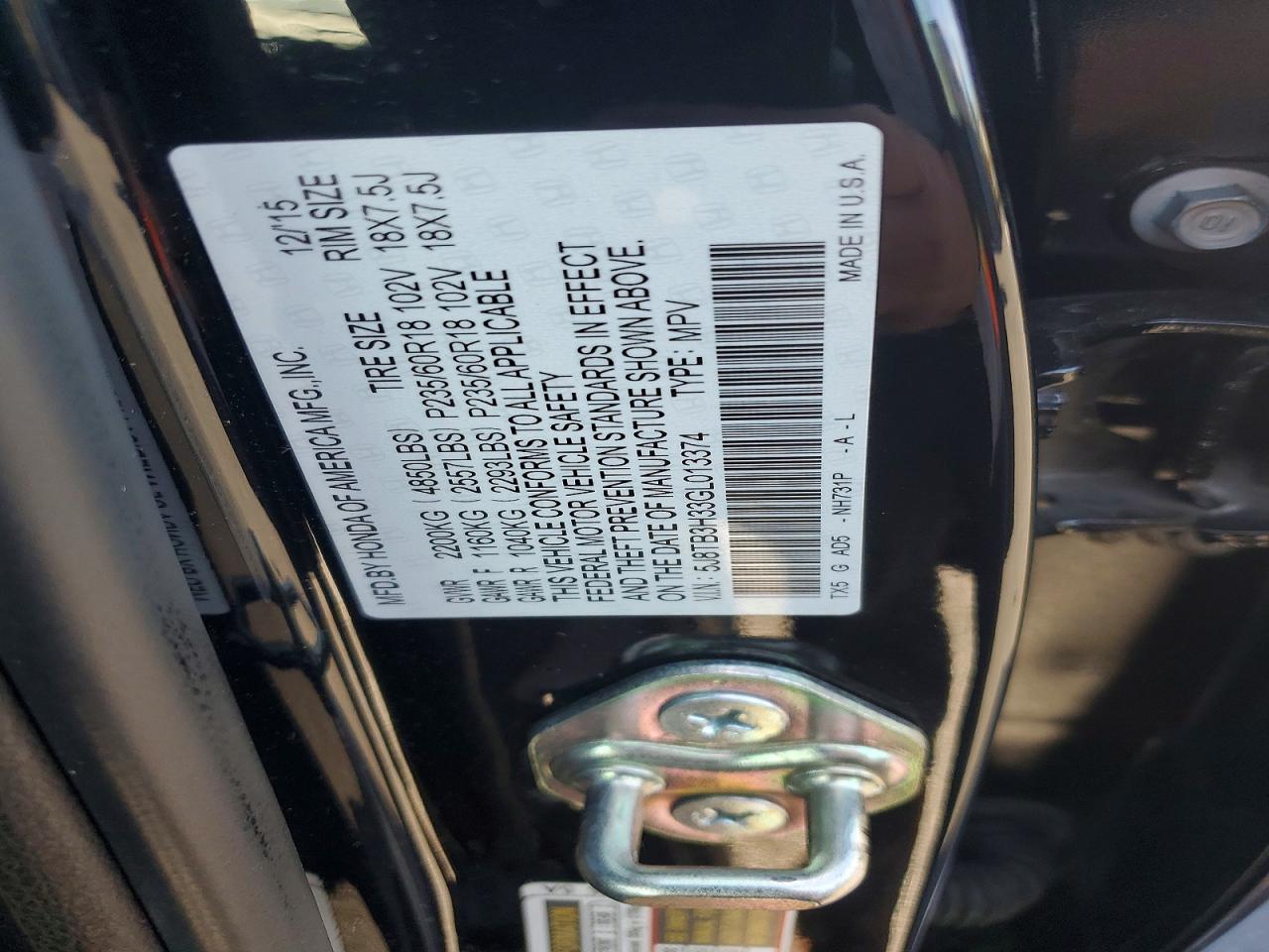 2016 ACURA RDX
