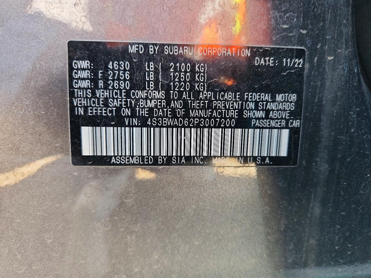 2023 SUBARU LEGACY