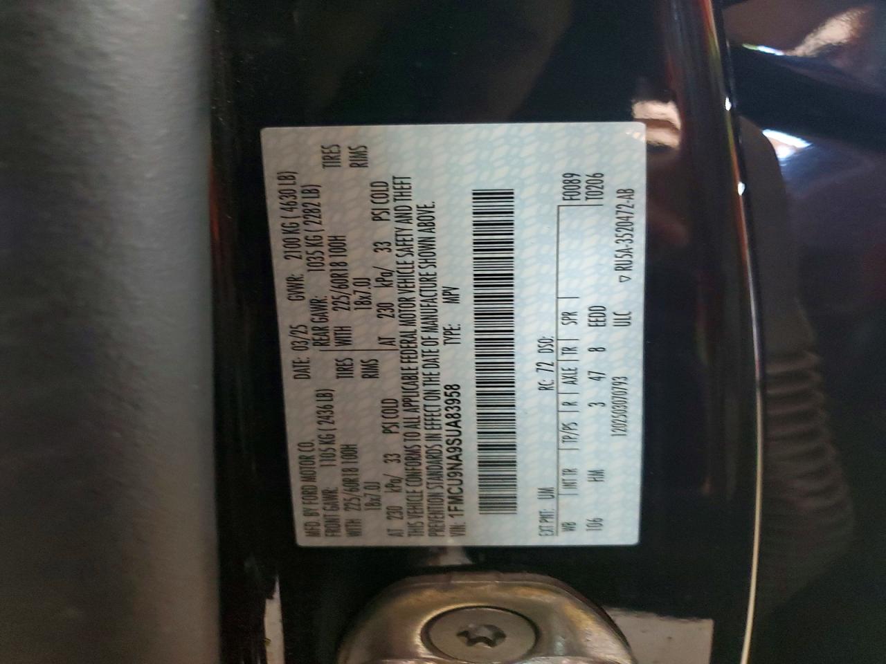 2025 FORD ESCAPE