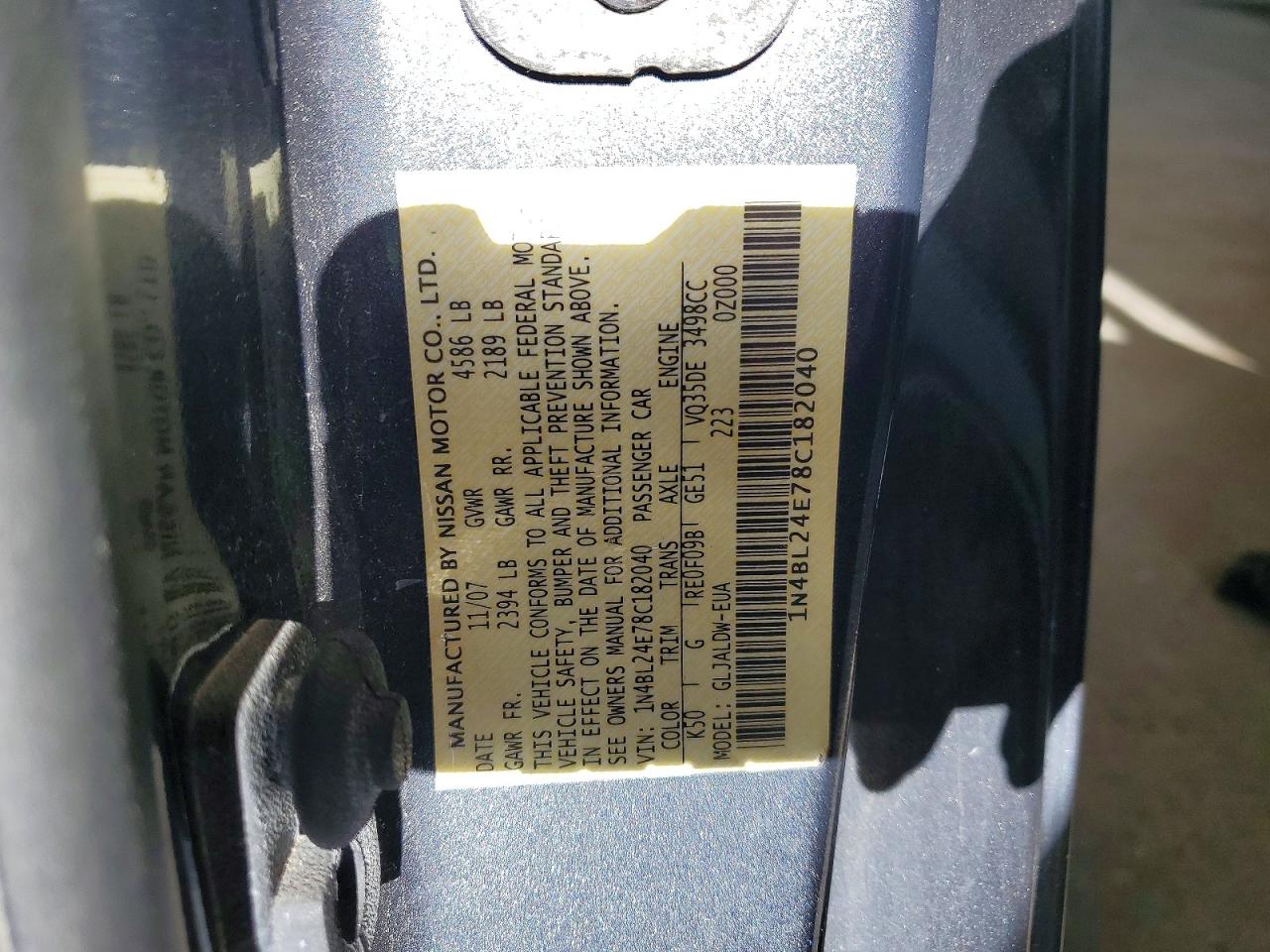 2008 NISSAN ALTIMA