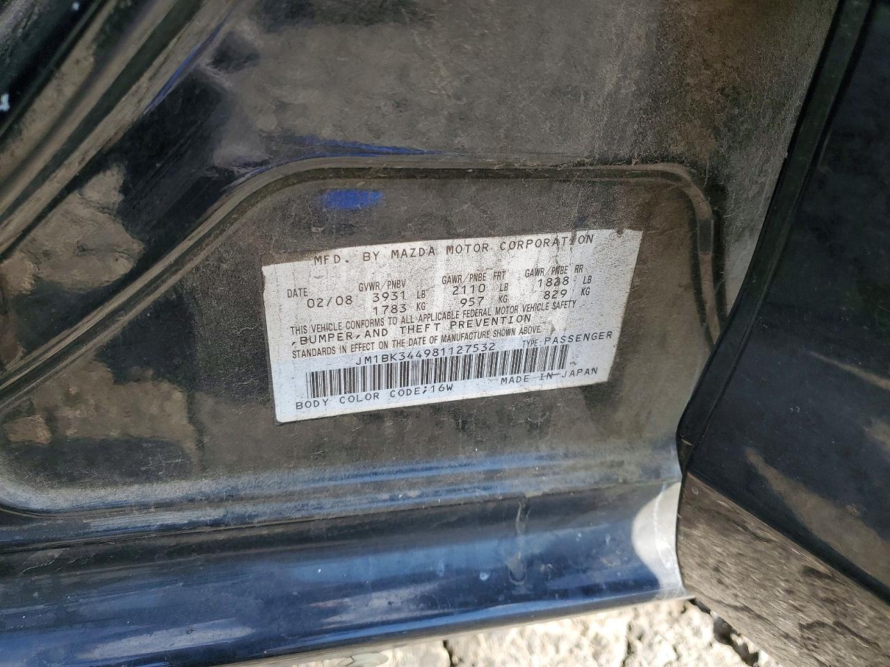 2008 MAZDA MAZDA3