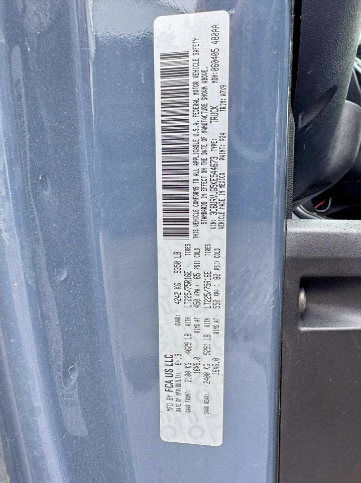 2019 RAM PROMASTER