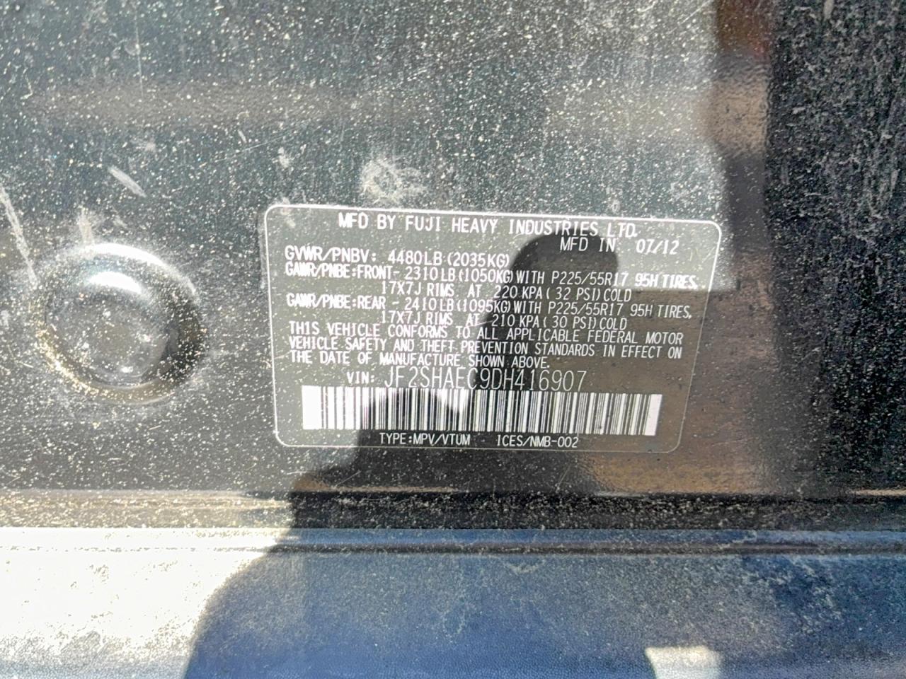 2013 SUBARU FORESTER