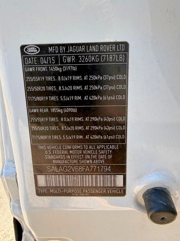 2015 LAND ROVER LR4