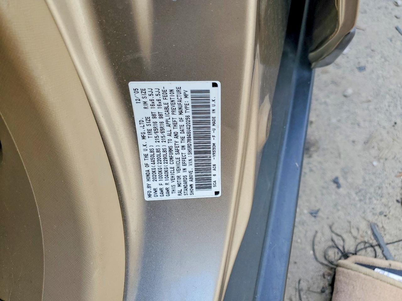2006 HONDA CRV
