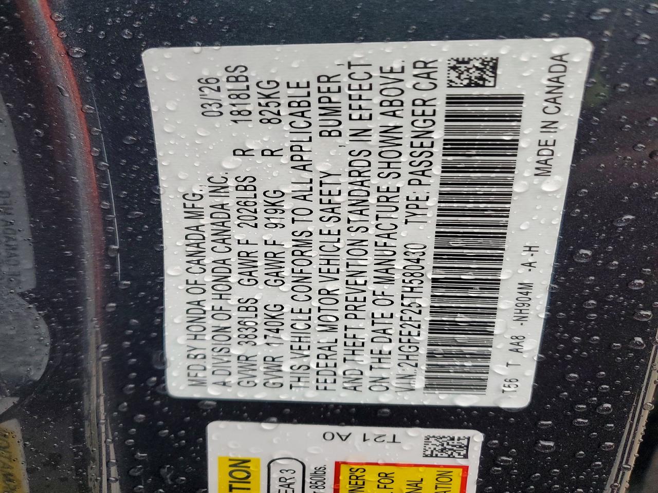 2026 HONDA CIVIC