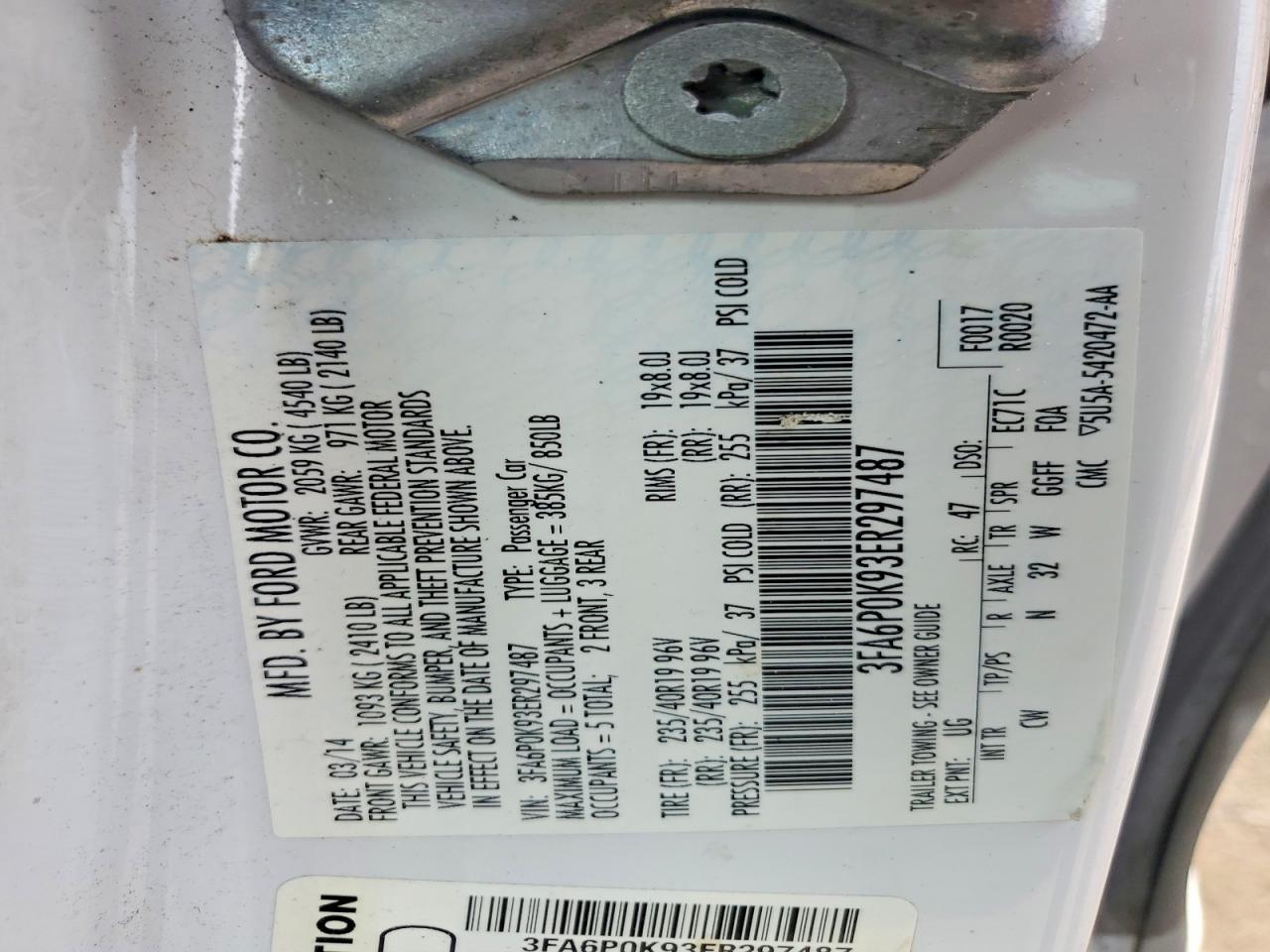 2014 FORD FUSION