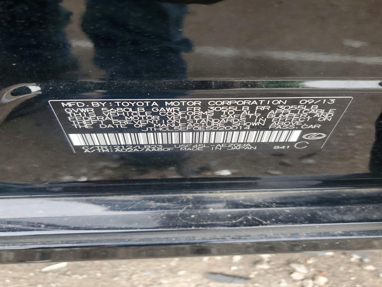 2014 LEXUS LS460