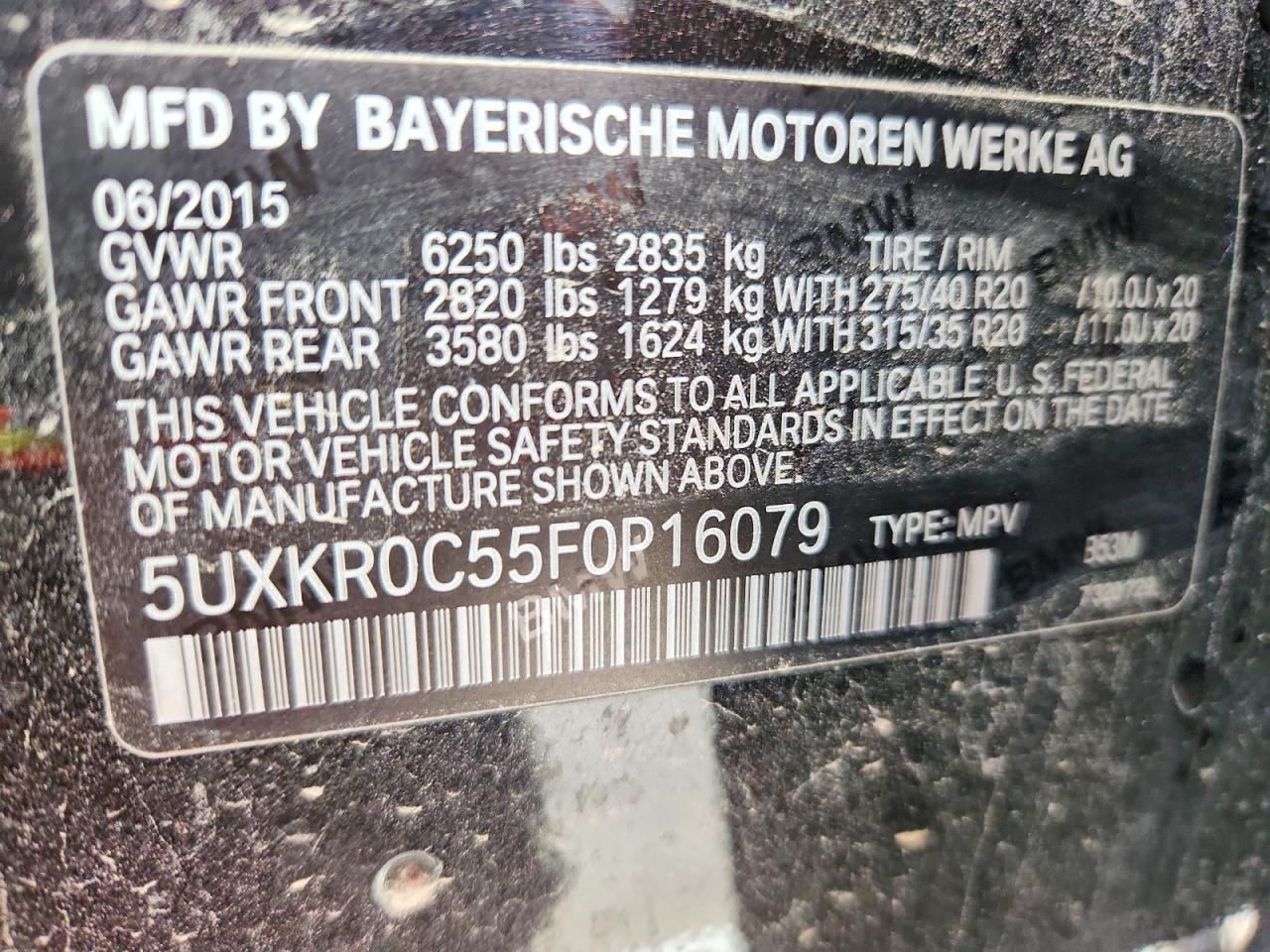 2015 BMW X5