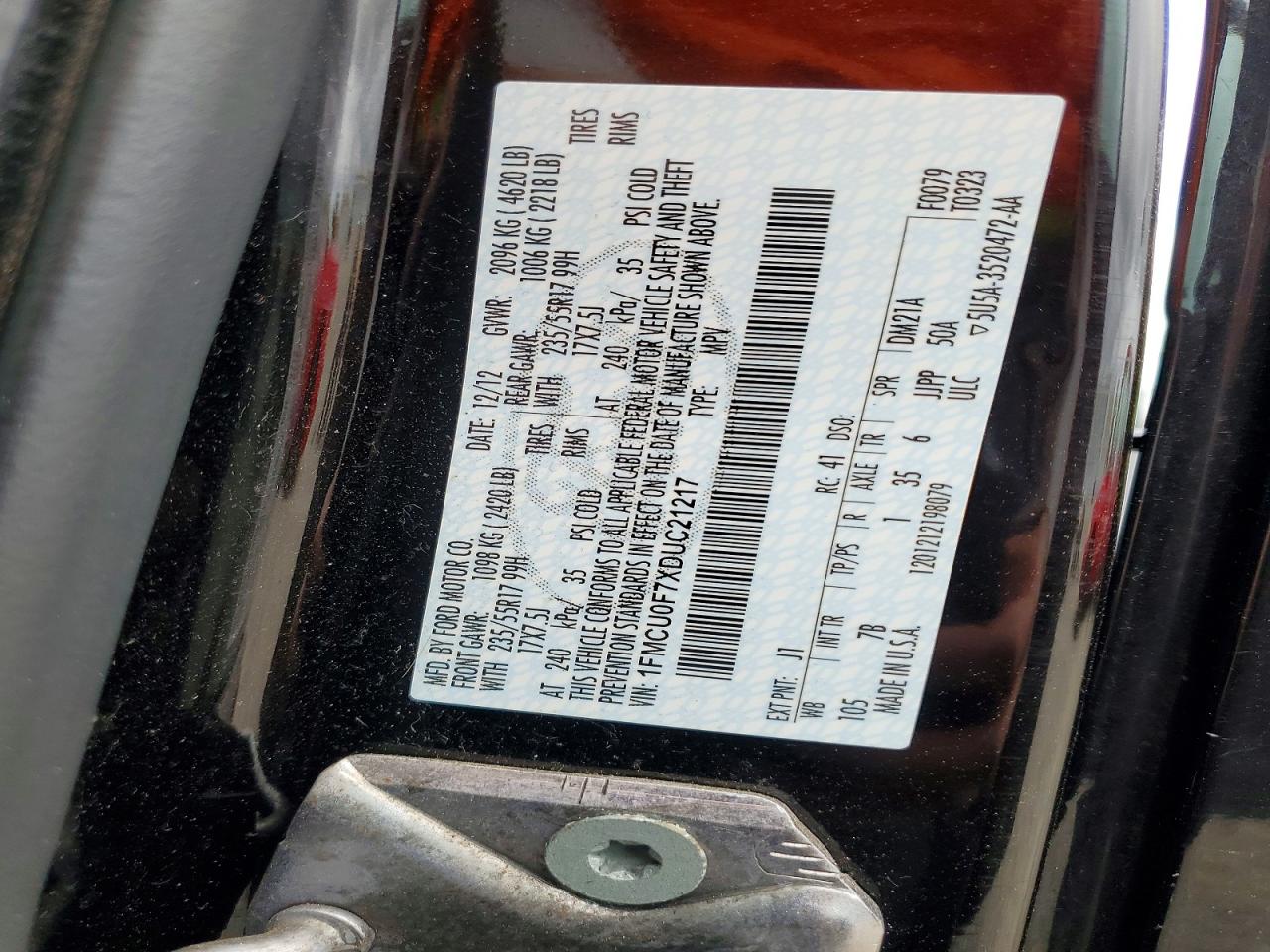 2013 FORD ESCAPE