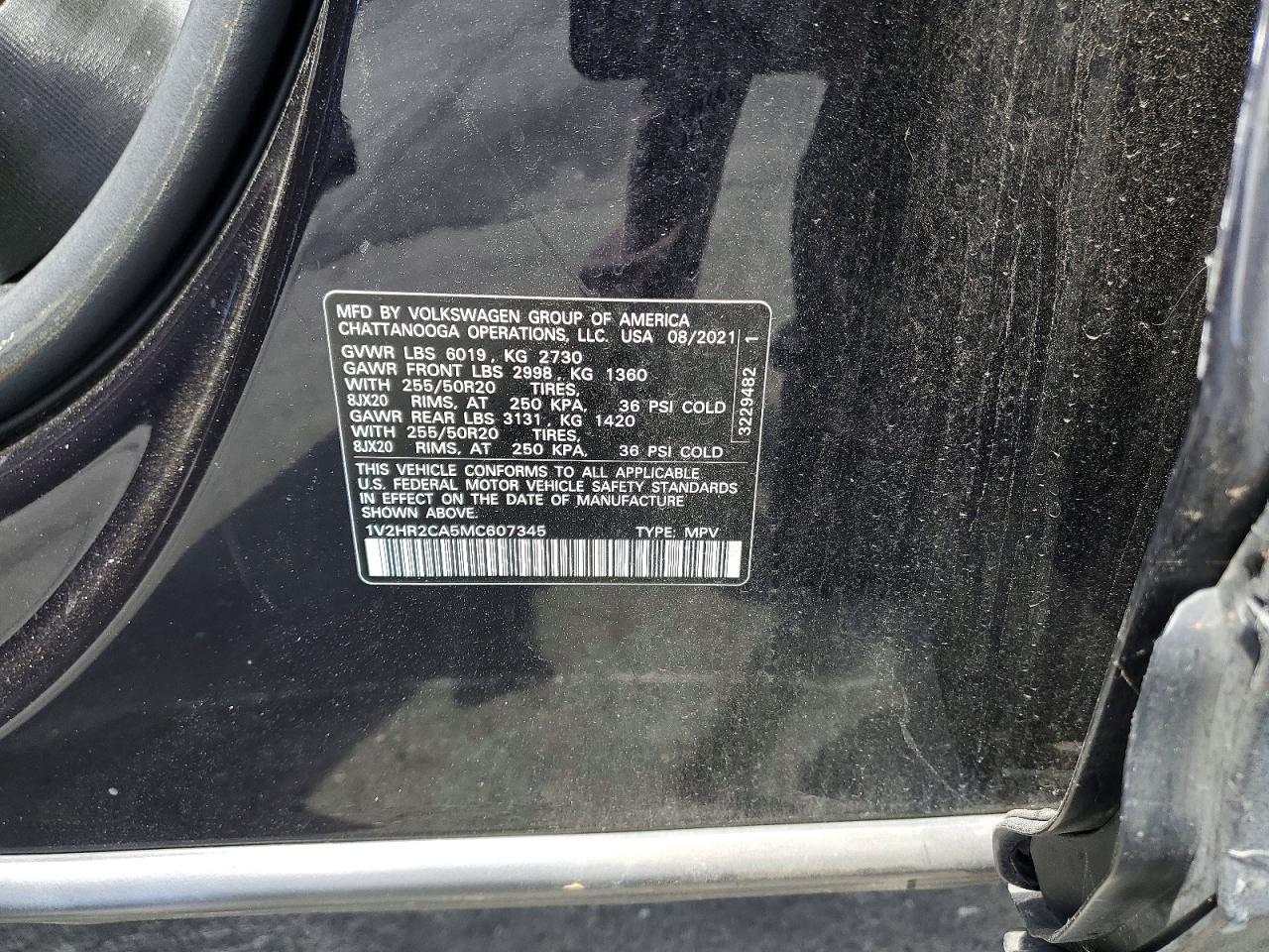 2021 VOLKSWAGEN ATLAS