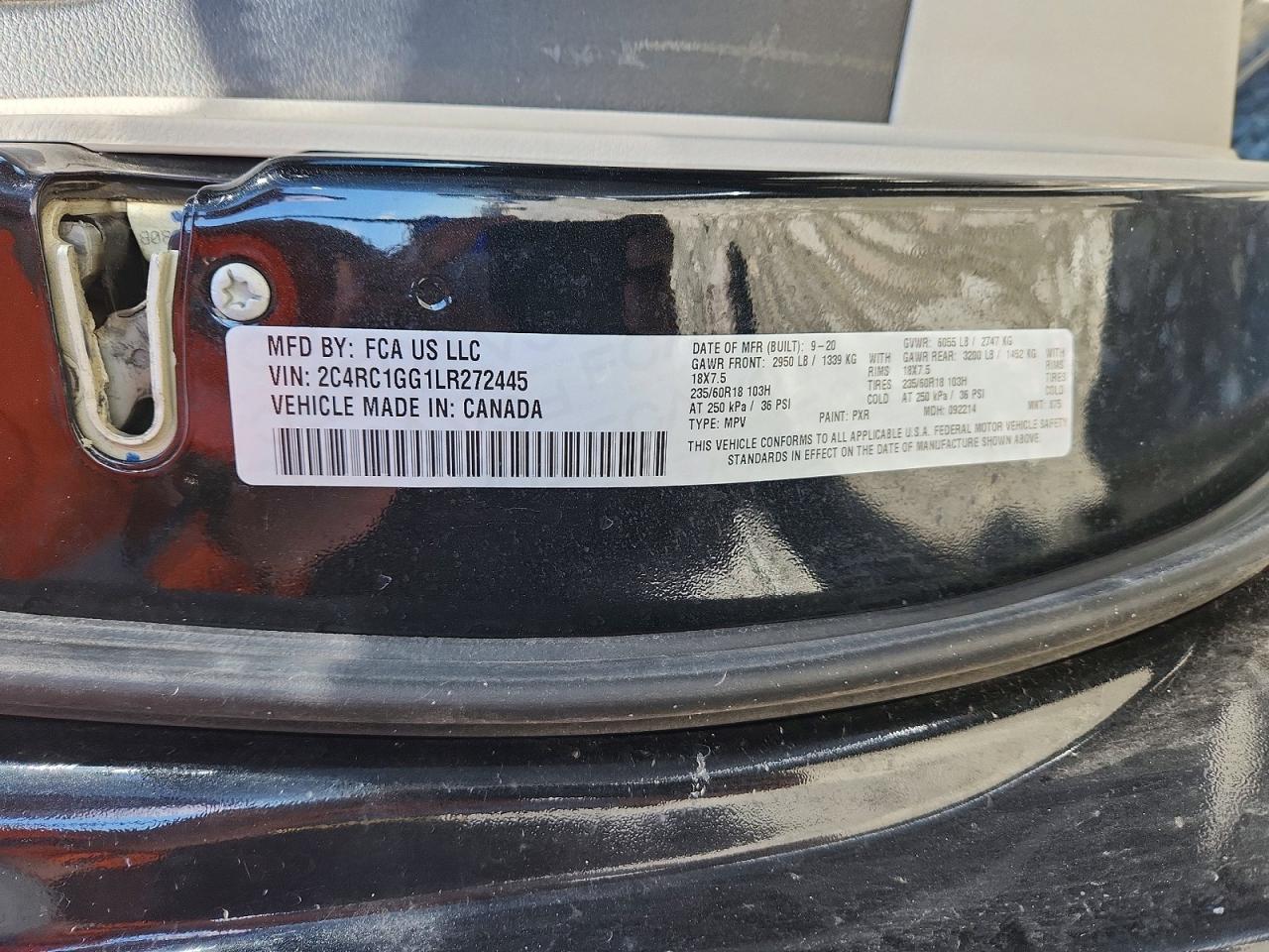 2020 CHRYSLER PACIFICA