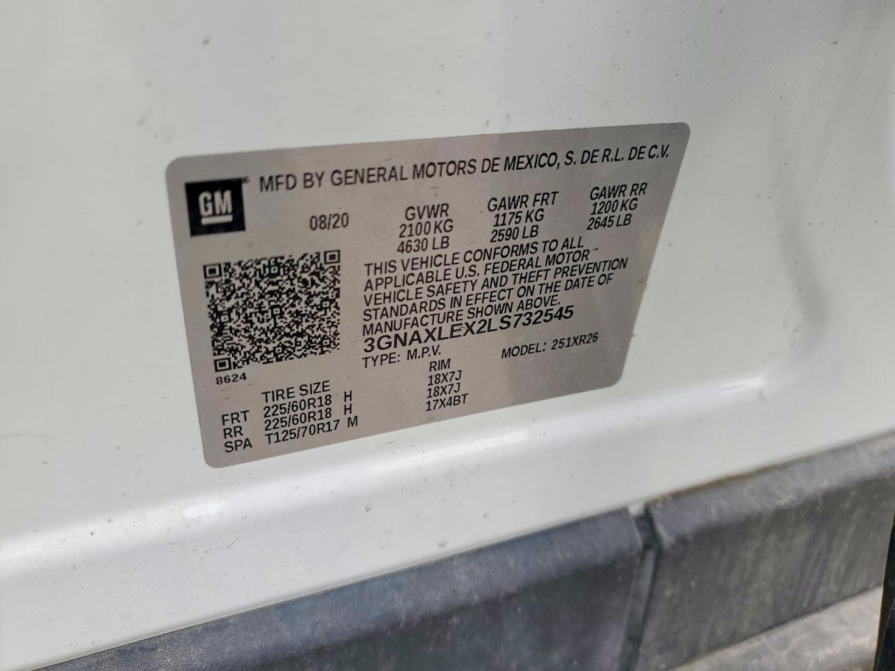 2020 CHEVROLET EQUINOX