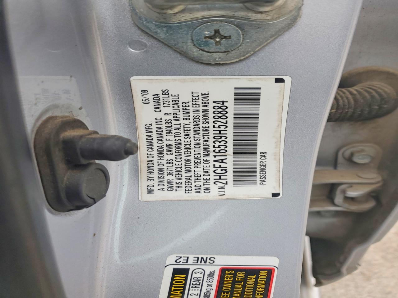 2009 HONDA CIVIC