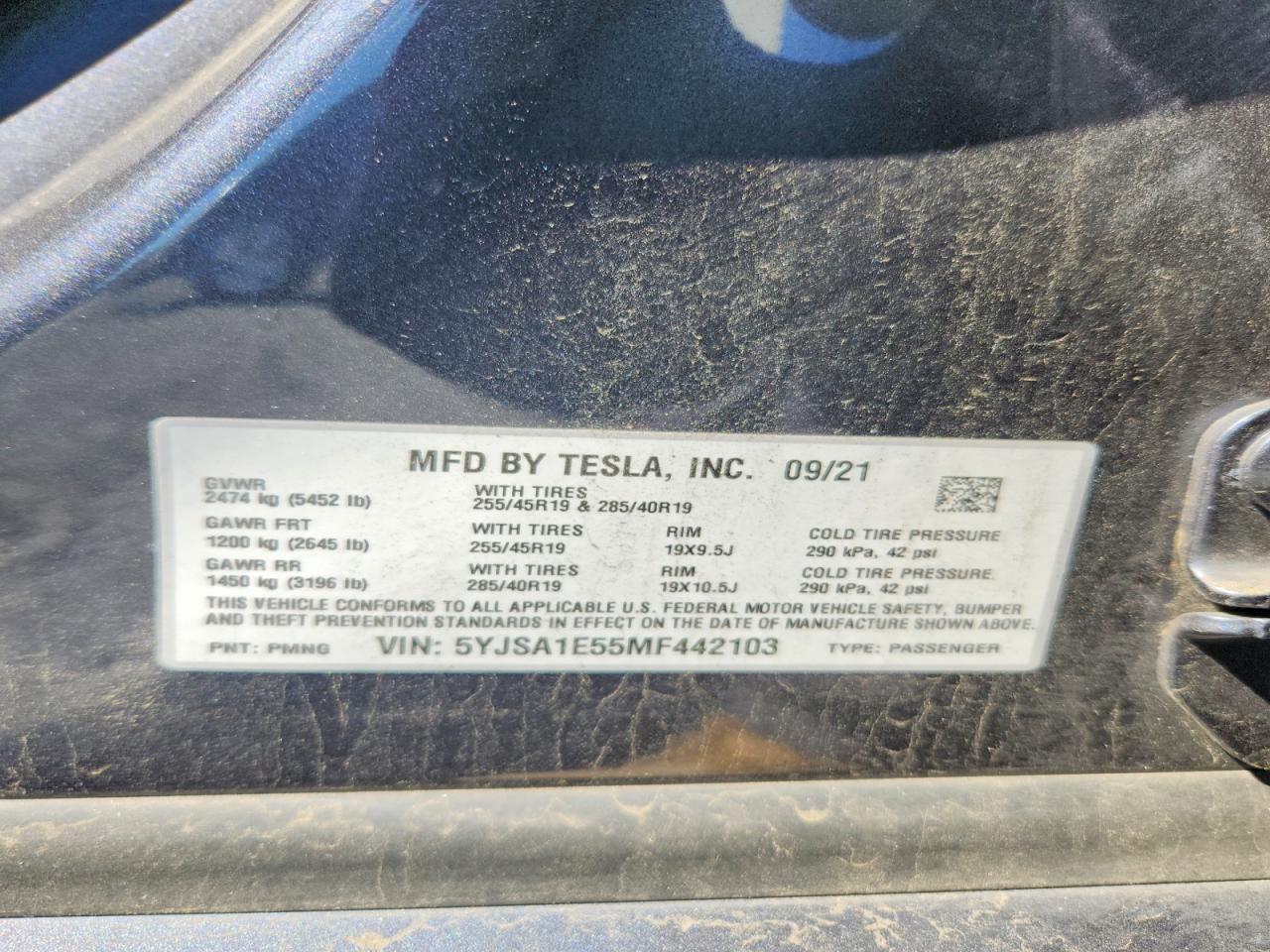 2021 TESLA MODEL S