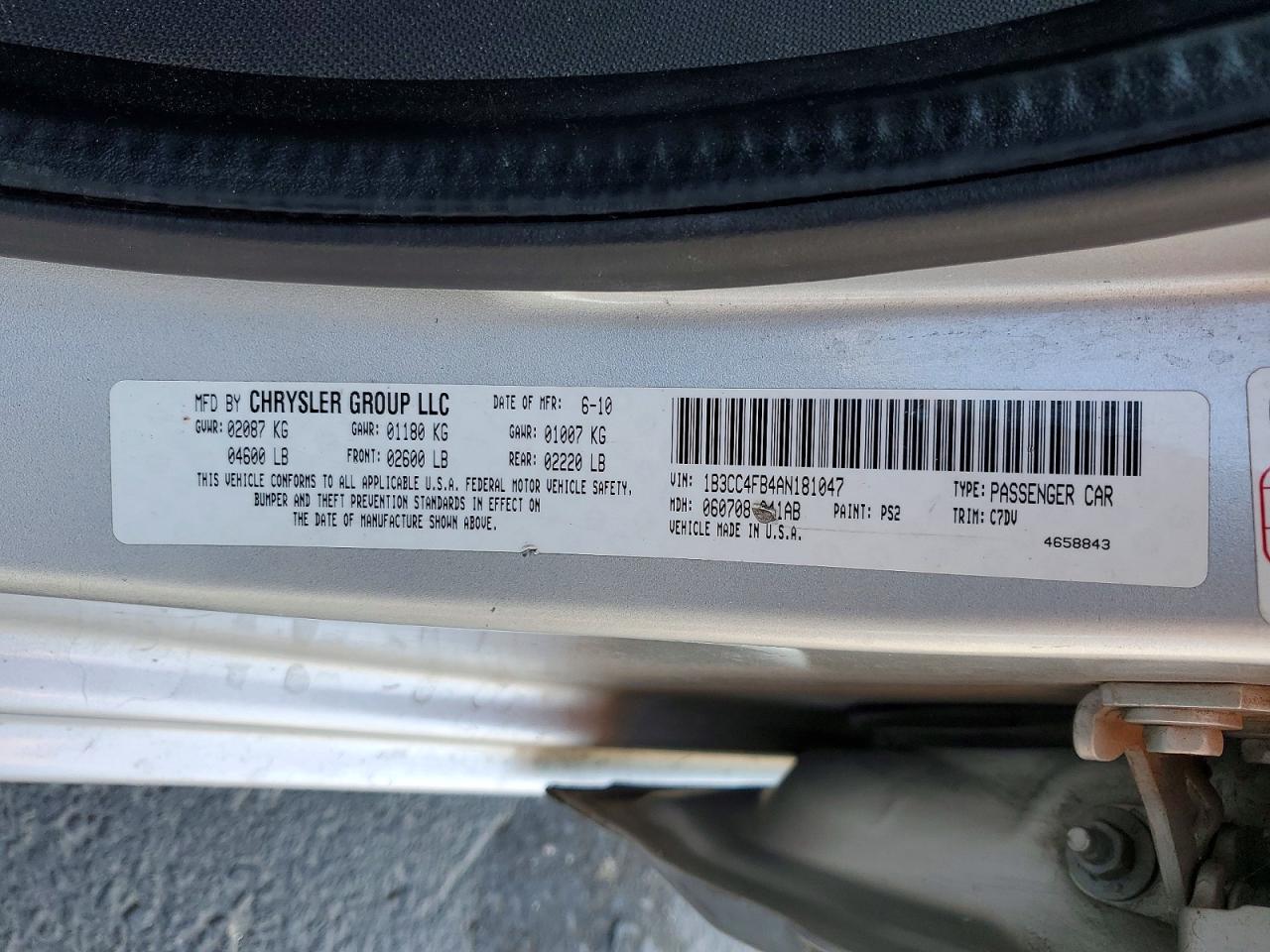2010 DODGE AVENGER