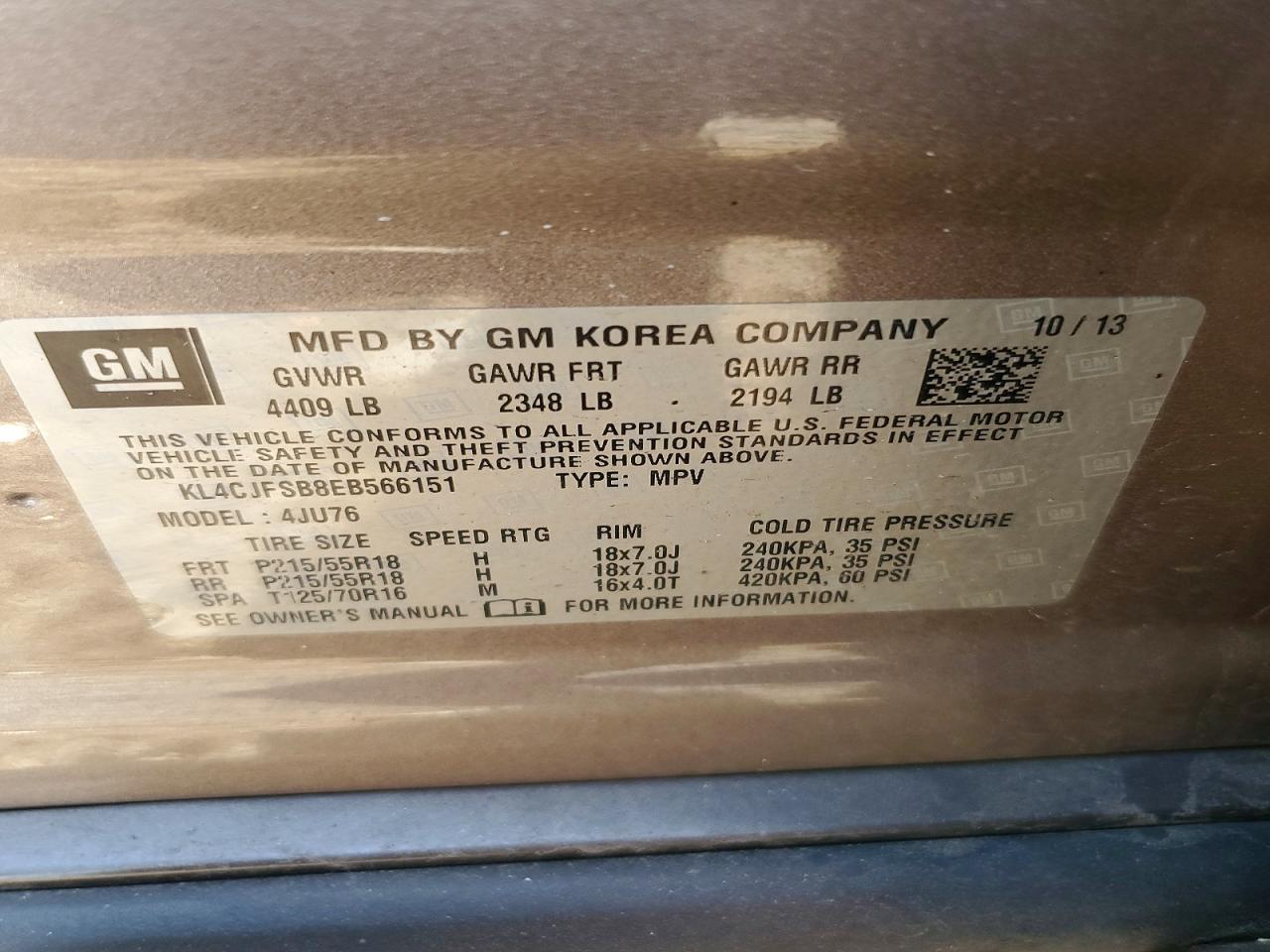 2014 BUICK ENCORE