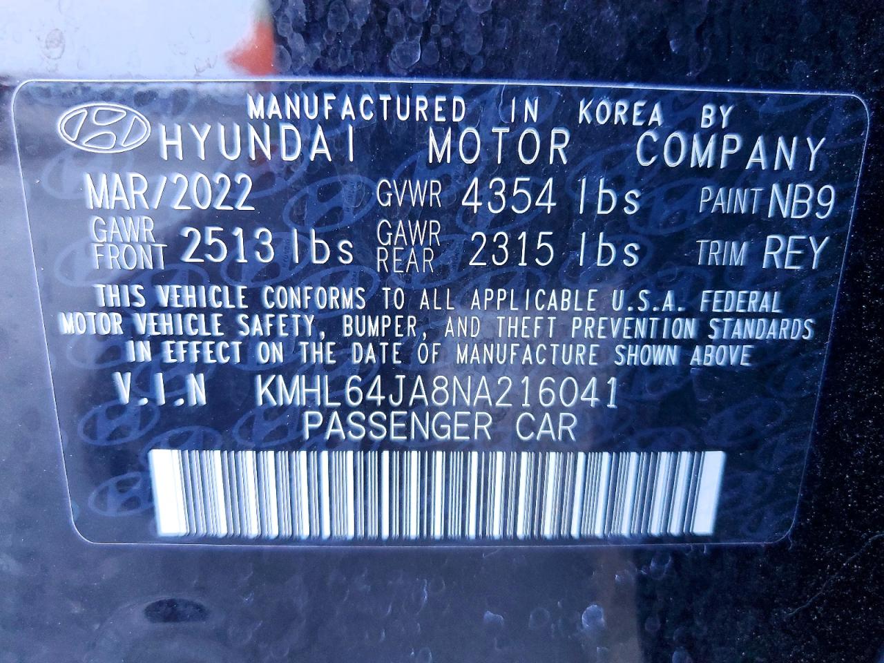 2022 HYUNDAI SONATA